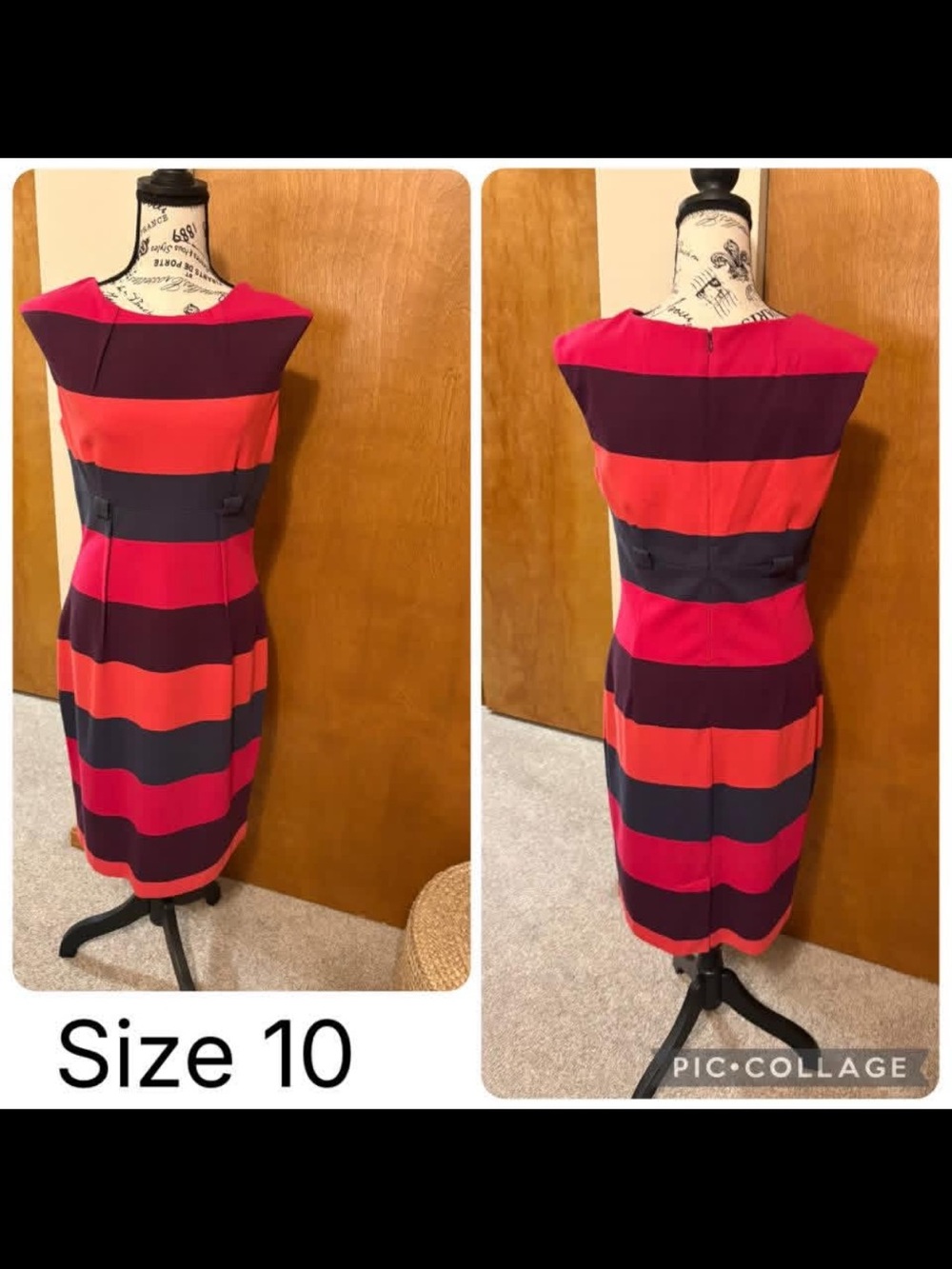 Women's Striped Sheath Dress